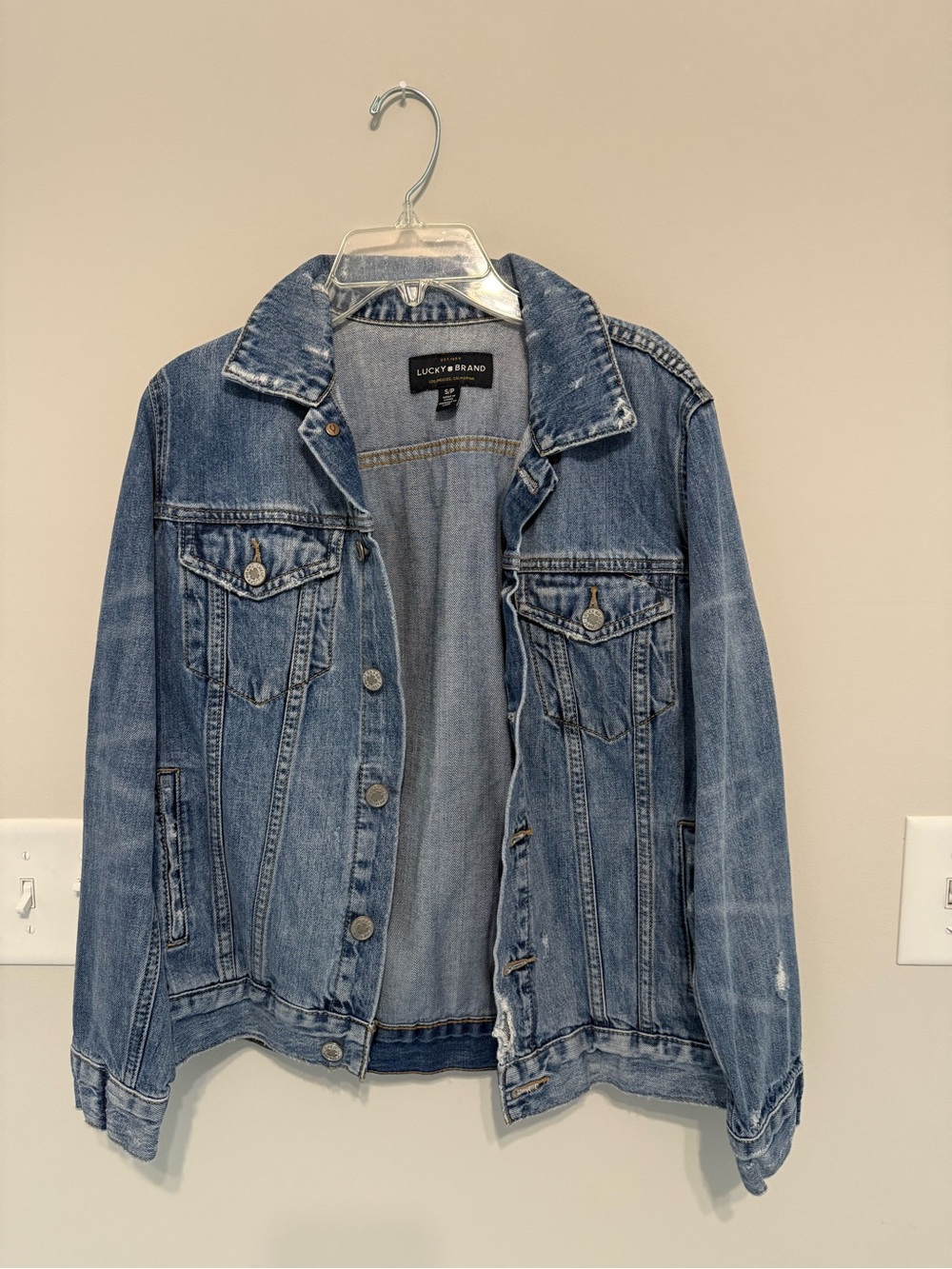 Lucky Brand Light Blue Denim Jean Jacket